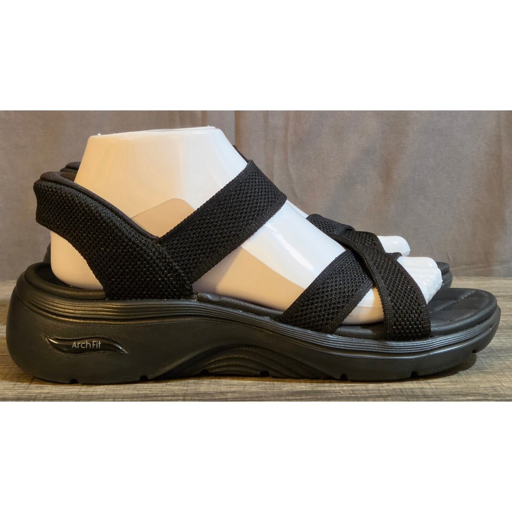 Skechers Hands Free Slip Ins Cozy Fit Kaia Sandals Women's Size 8 Black